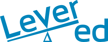 Levered learning logo blue